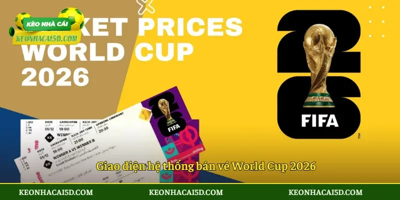 Thời gian mở bán vé World Cup 2026 2 Giao diện hệ thống bán vé World Cup 2026