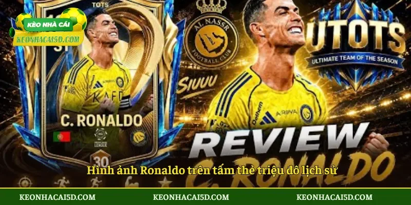 Thẻ Độc Bản Của Ronaldo Lập Kỷ Lục 34 Tỷ Đồng 2 Hình ảnh Ronaldo trên tấm thẻ triệu đô lịch sử