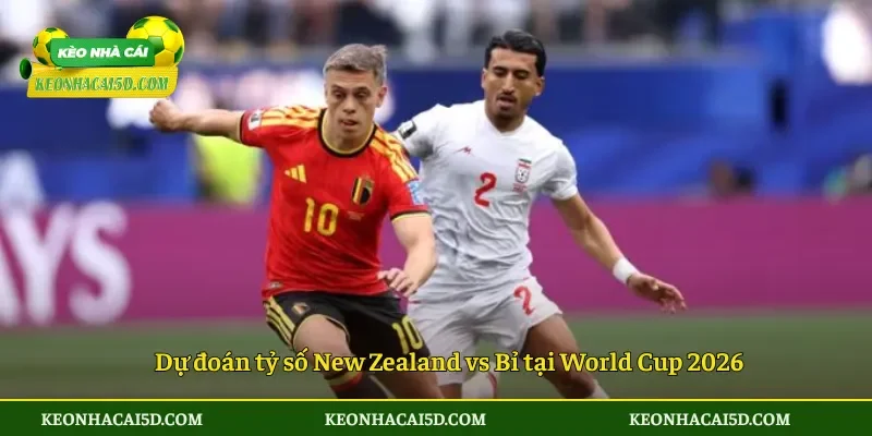 Dự đoán tỷ số New Zealand vs Bỉ tại World Cup 2026