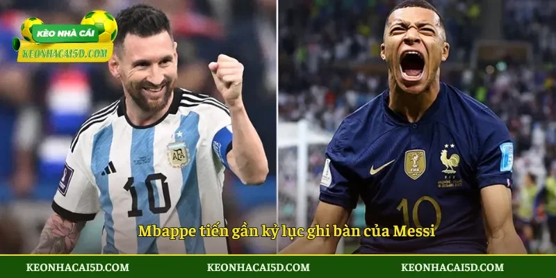 Mbappe tiến gần kỷ lục ghi bàn của Messi