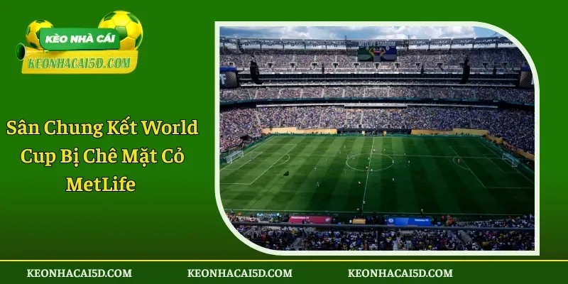 Sân Chung Kết World Cup Bị Chê Mặt Cỏ MetLife
